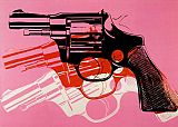 Andy Warhol Gun 1981-82 painting